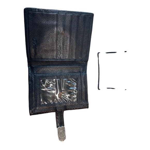 Brighton Leather Brown and Black‎  embossed Wallet - Picture 3 of 3